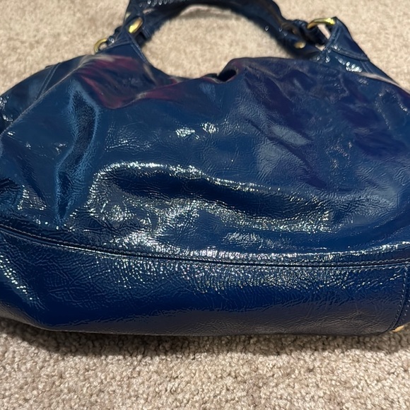 Coach Blue Hobo Bag with Ruched Detailing - Picture 4 of 6